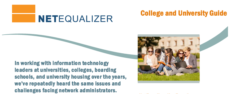 NetEqualizer Colleges & Universities Guide
